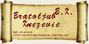 Bratoljub Knežević vizit kartica